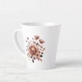 ラテマグとエレガントローズブーケ カフェラテマグ (左アングル)