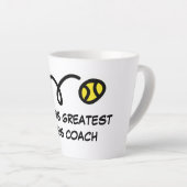 ラテマグの世界最高のテニスコーチへの贈り物 カフェラテマグ (右アングル)