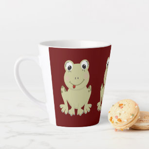 ラテマグカップかわいいカエル カフェラテマグ