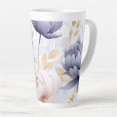 ラテマグカップ抽象芸術花プリン カフェラテマグ (右アングル)