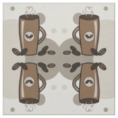 ラテマグカップ模様織物 ファブリック (見本)