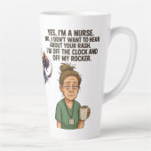 ラテマグカップ焼けナース。 カフェラテマグ (右)