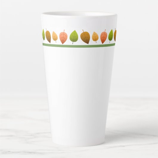 ラテマグカップ紅葉 カフェラテマグ (正面)