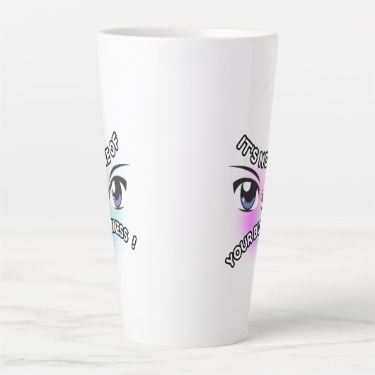 ラテマグカップ17oz :あなたのいない カフェラテマグ (正面)