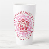 ラテマグカップ2023コロネーション – 赤 カフェラテマグ (正面)