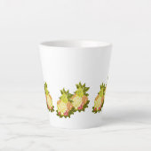 ラテマグカップ：トロピカルフルーツ カフェラテマグ (正面)