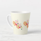 ラテマグカップ：ポピーの花 カフェラテマグ (左アングル)