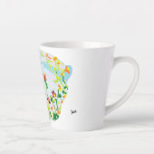 ラテマグカップ：ワイルドフラワー カフェラテマグ (右)