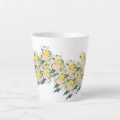 ラテマグカップ：春の花の風 カフェラテマグ (正面)