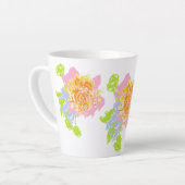 ラテマグカップ：春の花 カフェラテマグ (左アングル)