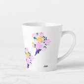 ラテマグカップ:春の花 カフェラテマグ (右)