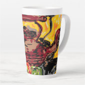 ラテマグカップ/果物入りティーケトル カフェラテマグ (右アングル)