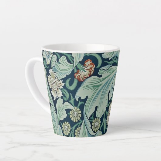 ラテマグカップ: WILLIAM MORRIS :フローラデザイン カフェラテマグ (左アングル)