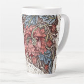 ラテマグカップ： WILLIAM MORRIS : WILD TULIP カフェラテマグ (右アングル)