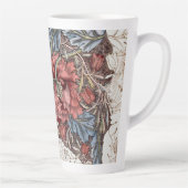 ラテマグカップ： WILLIAM MORRIS : WILD TULIP カフェラテマグ (右)