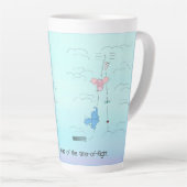 ラテマグカップTOFテーマカスタム文字 カフェラテマグ (右アングル)