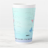 ラテマグカップTOFテーマカスタム文字 カフェラテマグ (正面)