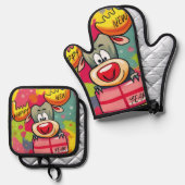 ラテマググ 鍋つかみ&鍋敷きセット (正面/裏面)