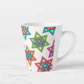 ラテマグス – ユダヤ星デザイン カフェラテマグ (右)