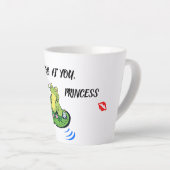 ラテマグバレンタインデーおもしろいラブキスカエル カフェラテマグ (右アングル)