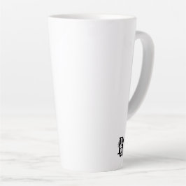 ラテマグ抽象芸術トレンドインテリアデコーブラック カフェラテマグ