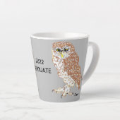 ラテマグ2022年知恵フクロウ卒業 カフェラテマグ (右アングル)