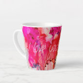 ラテマグ「愛してる」 カフェラテマグ (左アングル)