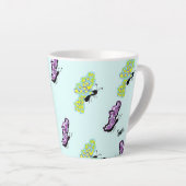 ラテマグ：美しいの蝶 カフェラテマグ (右アングル)