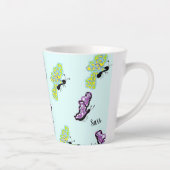 ラテマグ：美しいの蝶 カフェラテマグ (右)