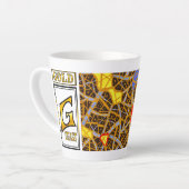 ラテマグ 12 oz – GOLD 抽象芸術 by GGAST (左アングル)
