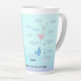 ラテマグTOFと満杯の雲、カスタム文字 カフェラテマグ
