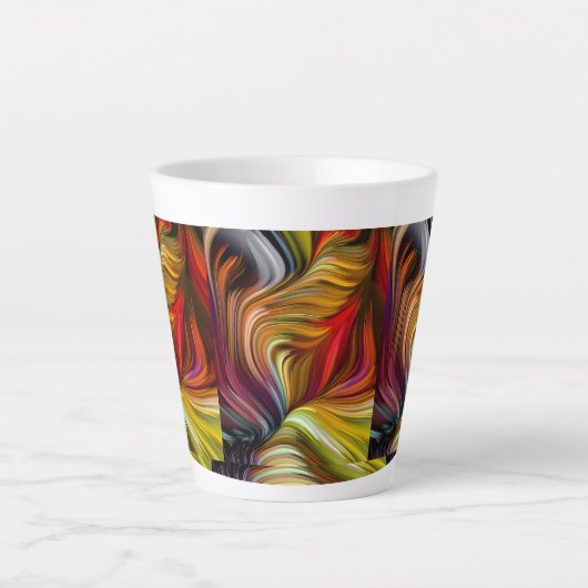 ラテユニークマグデザイン |カスタマイズ可能なコーヒーマグ カフェラテマグ (正面)