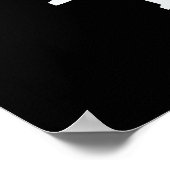 ラテランニングコーヒおもしろいープンダークBG ポスター (角)