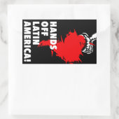 ラテンアメリカから手を離せ！ 長方形シール (バッグ)