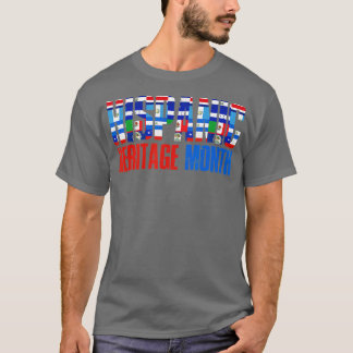 ラテンアメリカ国旗ヒスパニック伝統モン Tシャツ