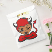 ラテンアメリカ系女性のハロウィーン悪魔のピンナップ女 フェイバーバッグ (封をした状態)