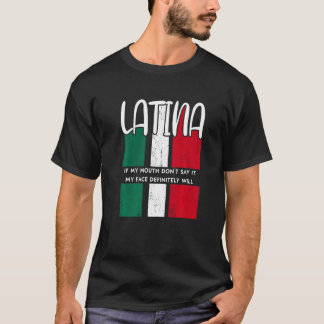 ラテンアメリカ系女性もしが口に出て顔が出るなんて Tシャツ
