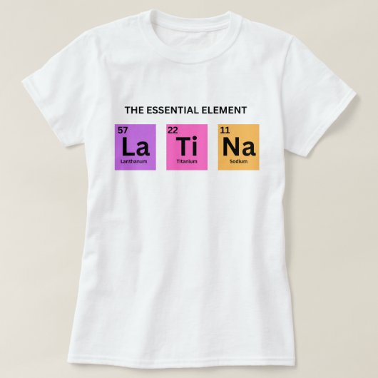 ラテンアメリカ系女性ギフトシャツ，チカナのシャツ，ラテンアメリカ系女性パワー，ザ Tシャツ (デザイン正面)