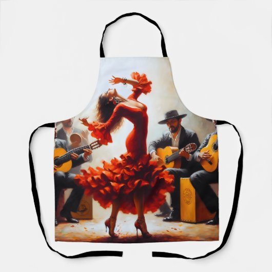 ラテンアメリカ系女性フラメンコスペインのメキシコ エプロン (正面)