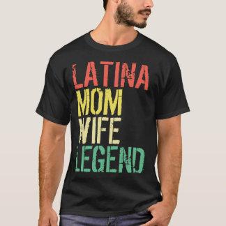ラテンアメリカ系女性ママ妻レジェンドマザーズデイスラティナスプライドラ Tシャツ