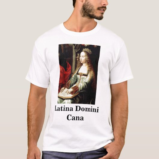 ラテンアメリカ系女性Domini Cana Tシャツ (正面)