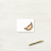 ラテンアメリスペインのカ料理エンパナダ焼いたペストリー ポストイット (デスク上)