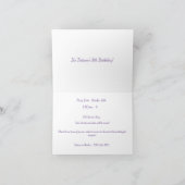 ラテンガールカールスパープルドレス誕生日招待状 招待状 (内部)