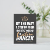 ラテンダンサーは究極の魅力。おもしろい贈与 ポストカード (スタンド正面)