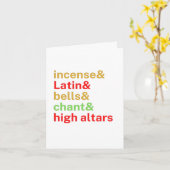 ラテンマスかわいいおもしろいタイポグラフィインフォーマル カード (黄色い花)