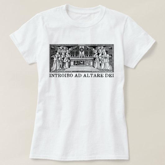 ラテンマスイントロシボアドアルタレデイカトリックヴィンテージ Tシャツ (デザイン正面)