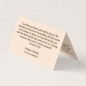 ラテンマス結婚の写真の好意 名刺 (裏面)