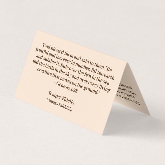 ラテンマス結婚の写真の好意 名刺 (裏面)