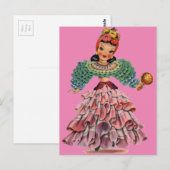 ラテン人形 ポストカード (正面/裏面)