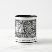 ラテン伝統的カトリック宗教祈りの言葉司祭 マグカップ (中央)